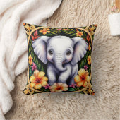 Schattige Baby Olifant Kussen (Deken)