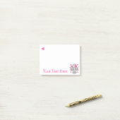 Schattige Baby Olifant Meisje Post-it® Notes (Op bureau)