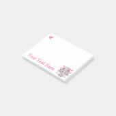 Schattige Baby Olifant Meisje Post-it® Notes (Schuin)