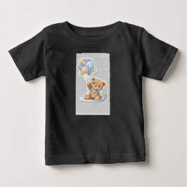 Schattige Baby Olifant met Blauwe Ballonnen Baby S
