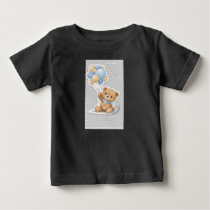 Schattige Baby Olifant met Blauwe Ballonnen Baby S