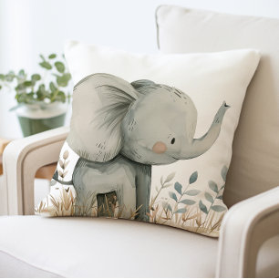 Schattige Baby Olifantkussen, Babydier Kussen