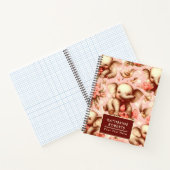  Schattige Baby Olifantspatroon Notitieboek (Binnen)