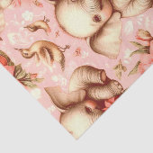 Schattige Baby Olifantspatroon Tissuepapier (Detail)