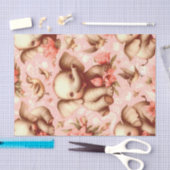 Schattige Baby Olifantspatroon Tissuepapier (Craft)