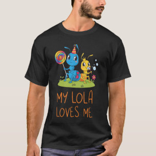 Schattige baby & oma Mier Mijn Lola houdt van mij T-shirt