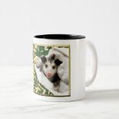 Schattige Baby Opossum Tweekleurige Koffiemok (Voorkant rechts)