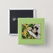 Schattige Baby Opossum Vierkante Button 5,1 Cm (Voorkant /achterkant)