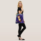 Schattige Baby-otter in de ruimte Galaxy Tote Bag (Op model)