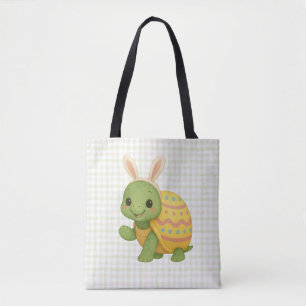Schattige baby Paas-/lenteschildpad Tote Bag