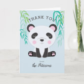 Schattige Baby Panda Baby shower dank u Bedankkaart (Voorkant)