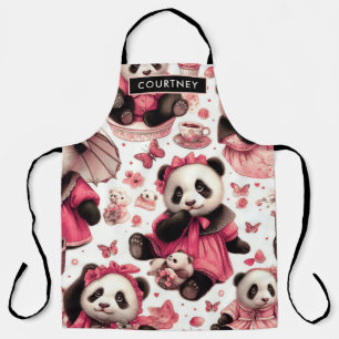 Schattige Baby Panda Naadloos Schort