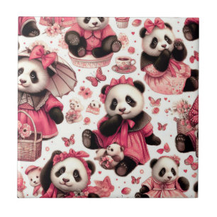 Schattige Baby Panda Naadloos Tegeltje