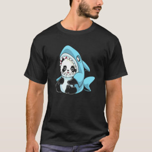 Schattige Baby Panda Shark T-shirt