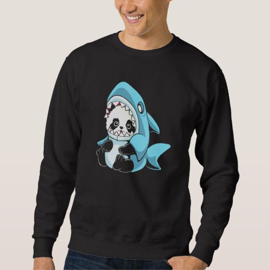 Schattige Baby Panda Shark Trui (Voorkant)