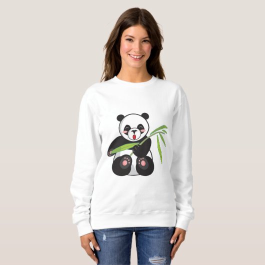 Schattige Baby Panda Sweatshirt (Voorkant volledig)