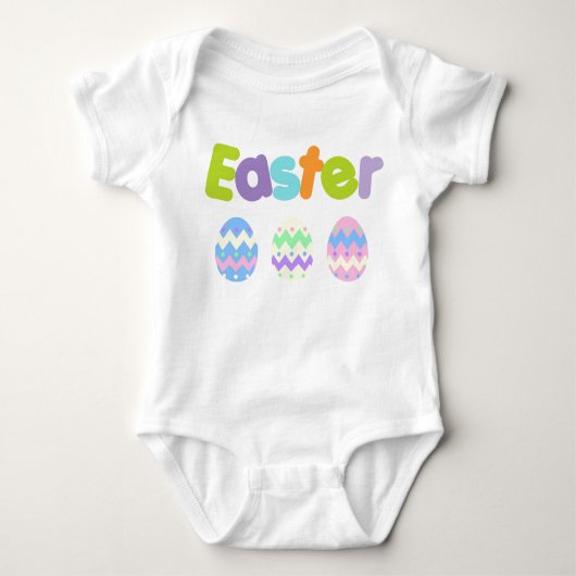 Schattige Baby Pasen Design Romper (Voorkant)