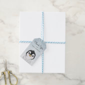 Schattige Baby Penguin Winter Dank u Cadeaulabel (Met Touw)