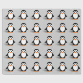 Schattige baby pinguïn cadeaupapier (Vlak)