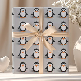 Schattige baby pinguïn cadeaupapier