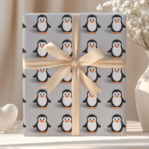 Schattige baby pinguïn cadeaupapier