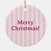 Schattige baby pinguïn met kerstmuts Kerstmis Keramisch Ornament (Achterkant)