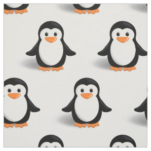 Schattige baby pinguïn stof