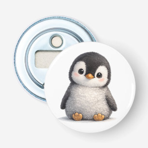 Schattige Baby Pinguïn – Zachte & Aandoenlijke Ont Button Flesopener
