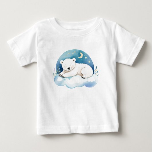 Schattige Baby Polar Beer op de Maan (Voorkant)
