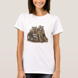 Schattige Baby Raccoons T-shirt
