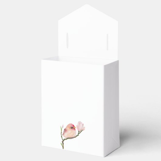 Schattige Baby Redpoll Bird Baby shower Bedankdoosjes (Geopend)