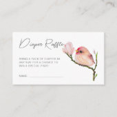 Schattige Baby Redpoll Bird Baby shower Informatiekaartje (Voorkant)