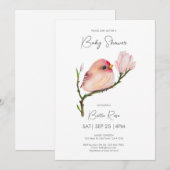 Schattige Baby Redpoll Bird Baby shower Kaart (Voorkant / Achterkant)