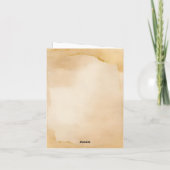 Schattige Baby rendier kerstboodschap Feestdagen Kaart (Achterkant)