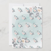 Schattige Baby Rendieren Bloemen Baby shower Kaart (Achterkant)