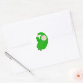 Schattige Baby Ronde Sticker (Envelop)