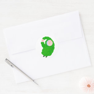 Schattige Baby Ronde Sticker