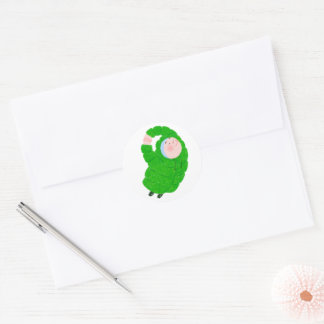 Schattige Baby Ronde Sticker