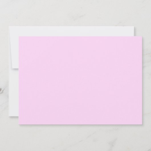 Schattige Baby Roze Coquette Bow Foto Baby shower Kaart (Achterkant)