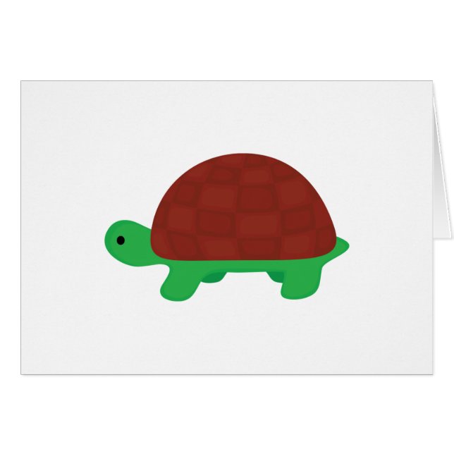 schattige baby schildpad (Voorkant Horizontaal)