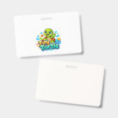 Schattige Baby Schildpad Badge (Voor- en achterkant)