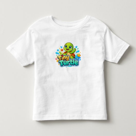 Schattige Baby Schildpad Kinder Shirts (Voorkant)