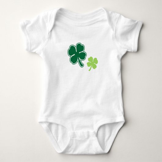 Schattige Baby Shamrocks ontwerp uit één stuk Romper (Voorkant)