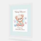 Schattige Baby shower acryl teken Acryl Bord (Hoek)