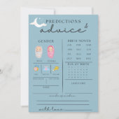 Schattige Baby shower advies en voorspellingen Kaa Kaart (Voorkant)