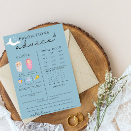 Schattige Baby shower advies en voorspellingen Kaa Kaart