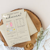 Schattige Baby shower advies en voorspellingen Kaa Kaart