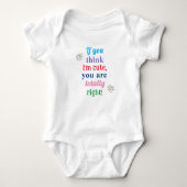 Schattige Baby shower cadeau, grappig bericht Romper (Voorkant)