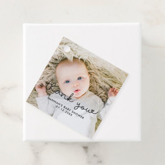 Schattige baby shower dank u bedankjes labels (In situ)