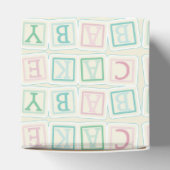 Schattige Baby shower Favor Box W / ABC Blocks Bedankdoosjes (Bovenkant)